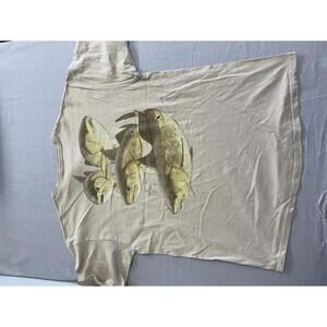 Vintage Guy Harvey Henley Tee- Red Fish Fishing XL